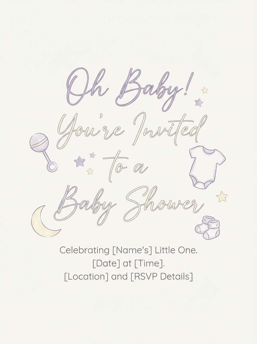 baby shower invitation