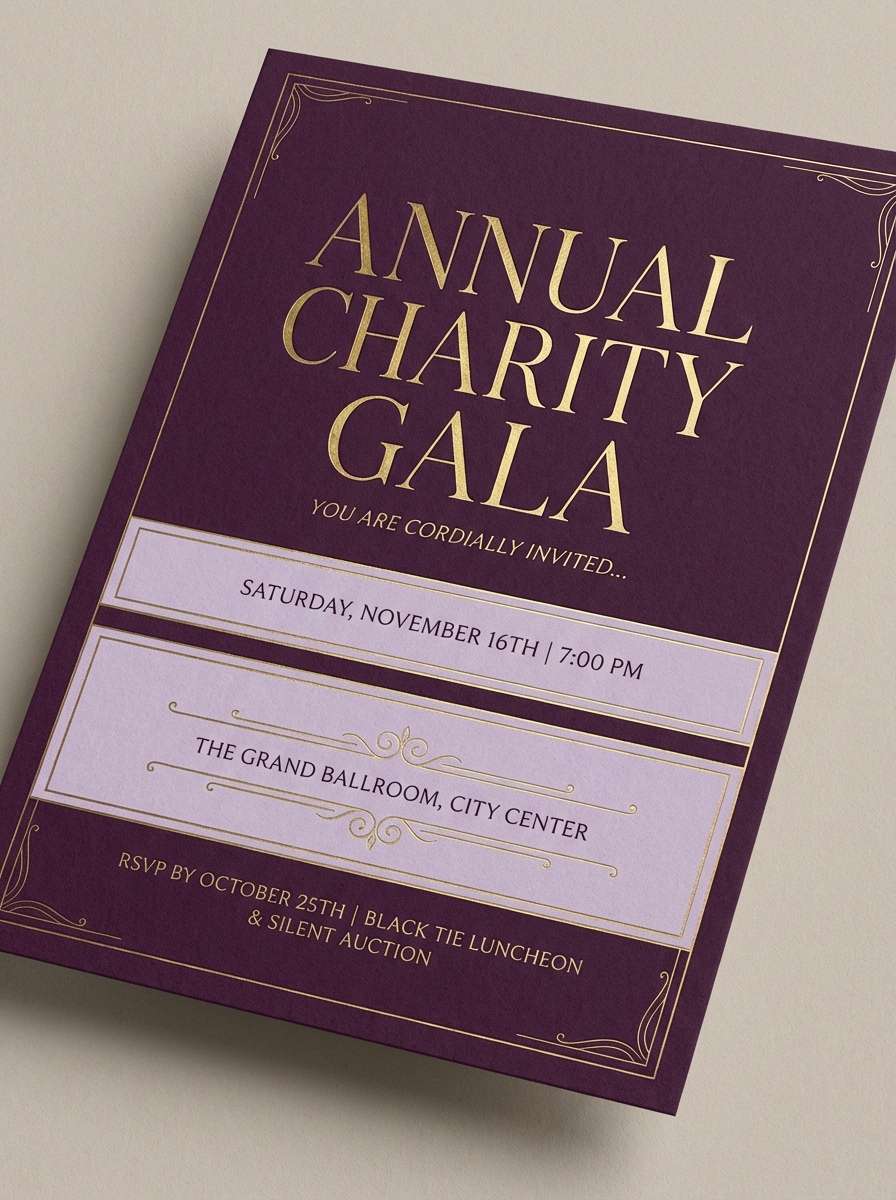 gala invitation flyer