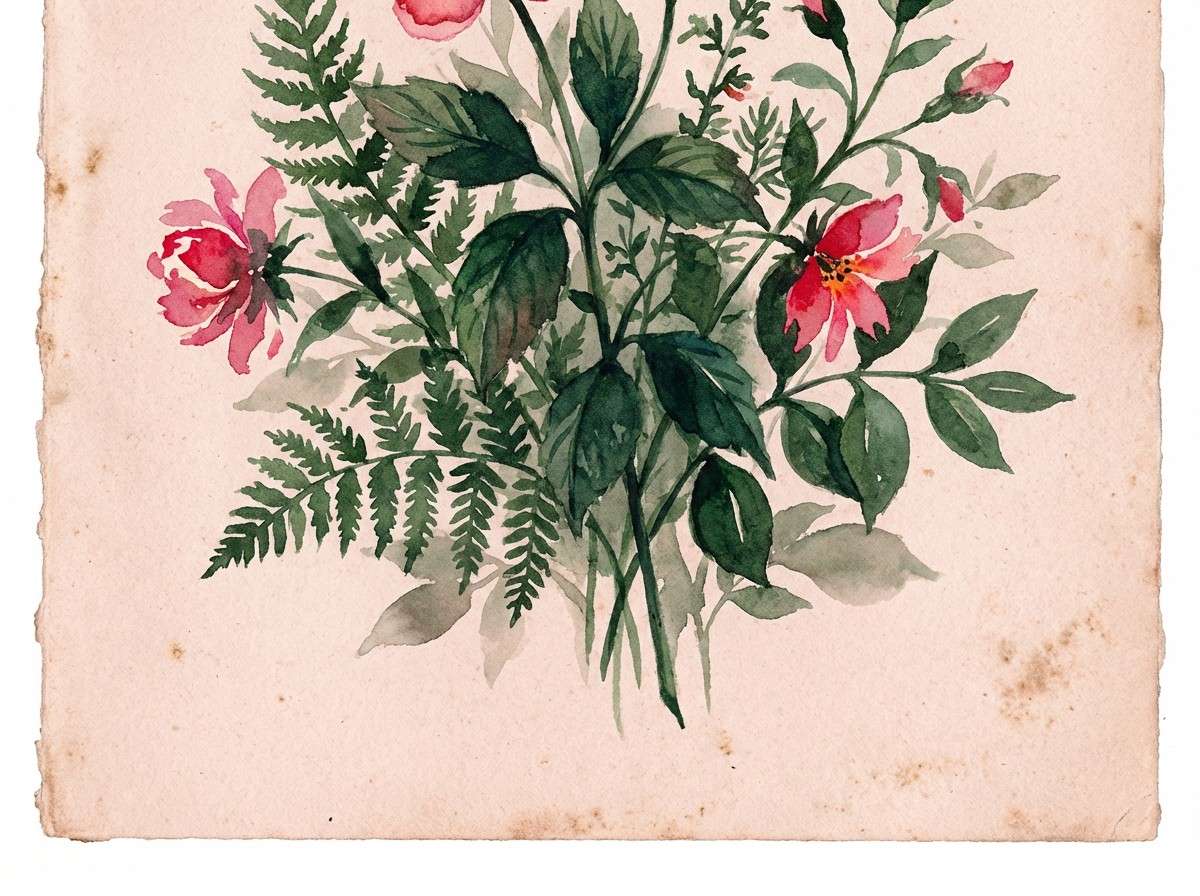 watercolor floral promo