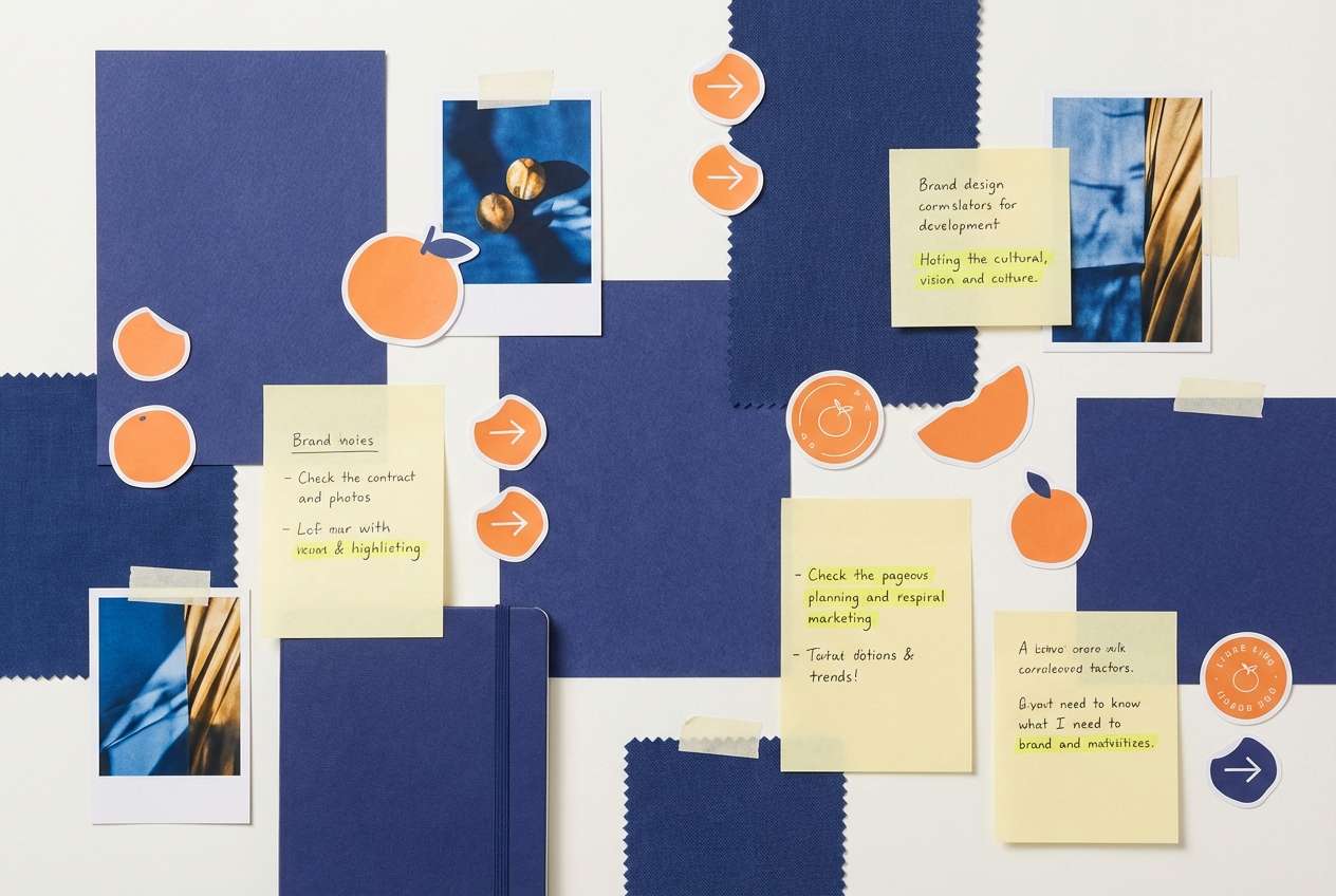 creator brand moodboard