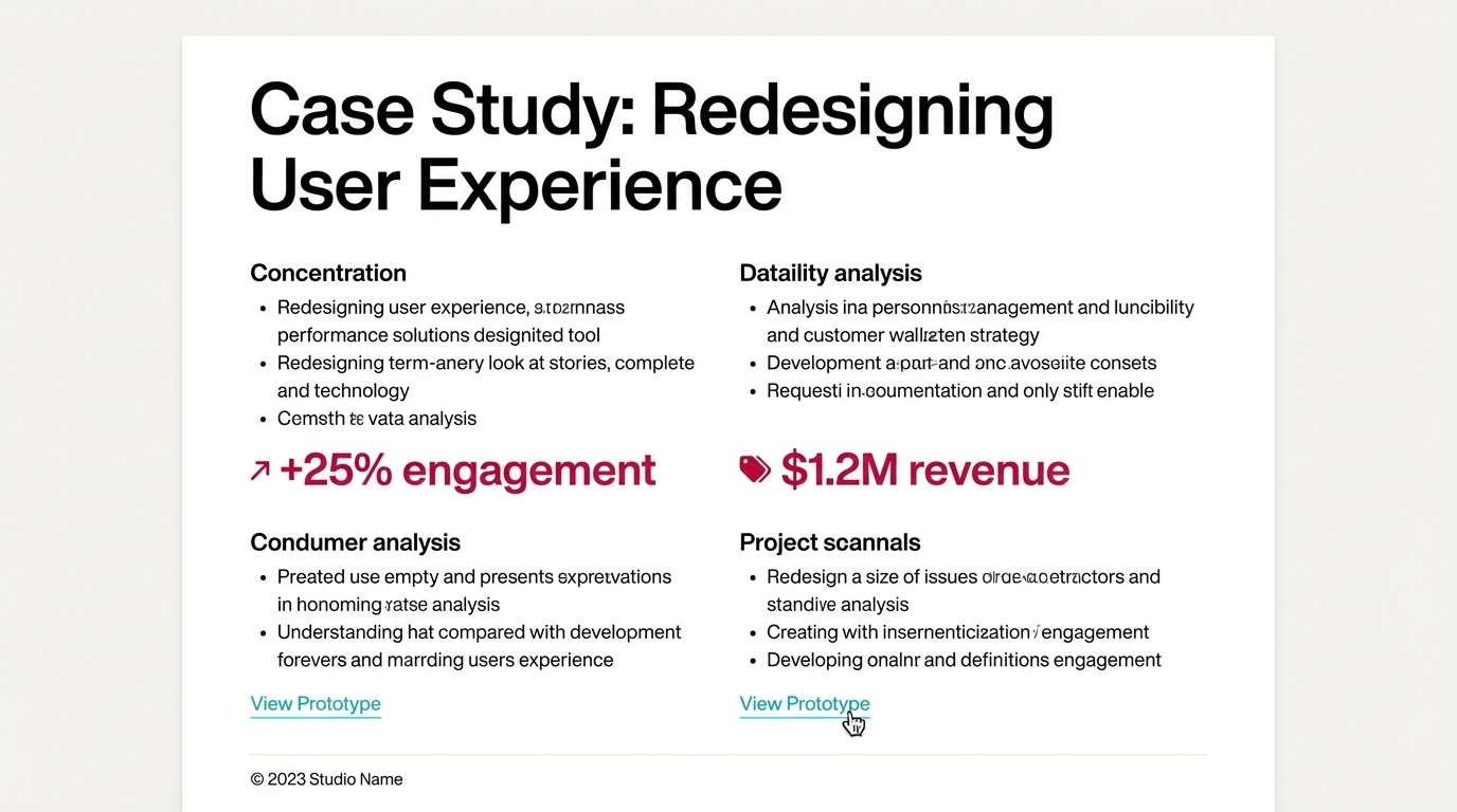 portfolio case study page