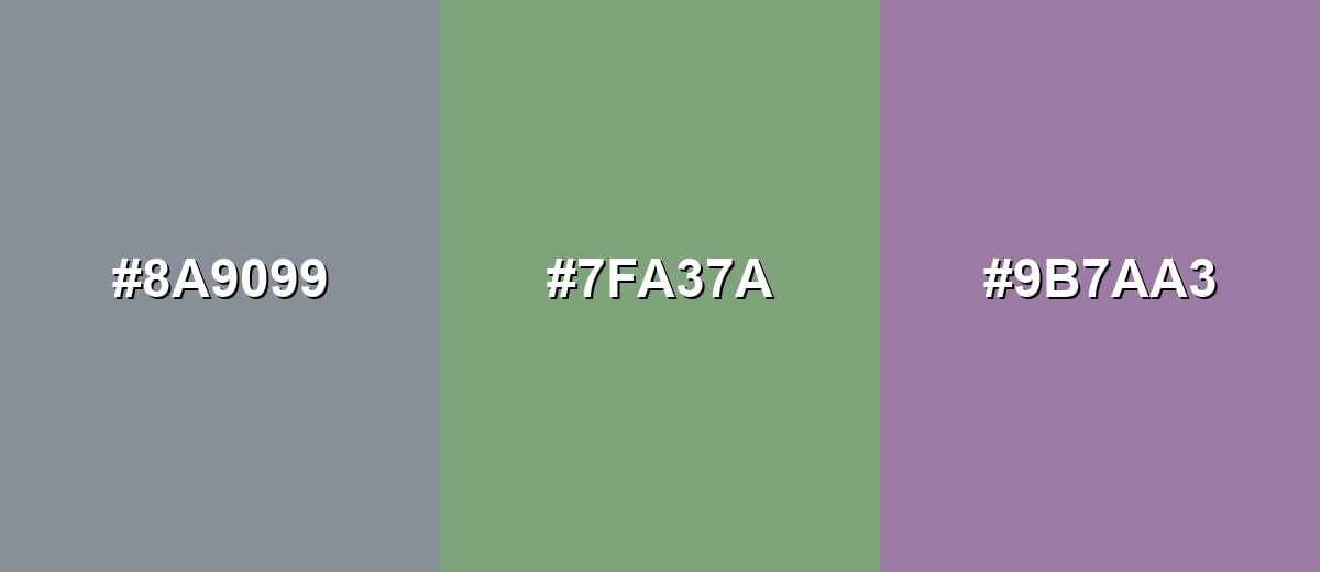 triadic combinations of cool-grey