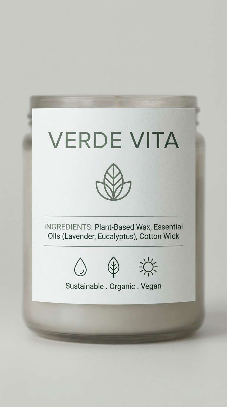eco product label layout