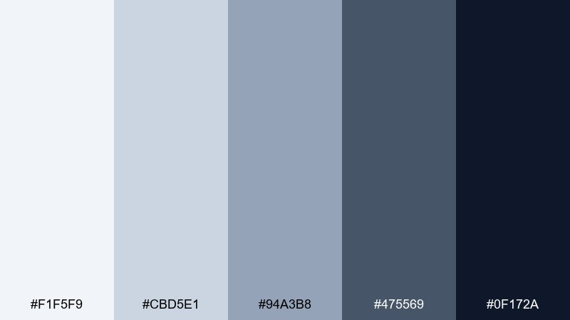 cool slate pharmacy blue color palette with hex codes
