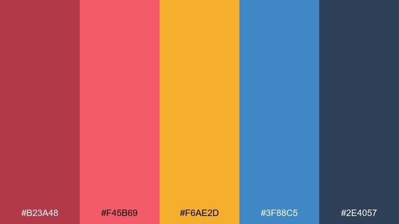 copper & guava fiesta color palette with hex codes