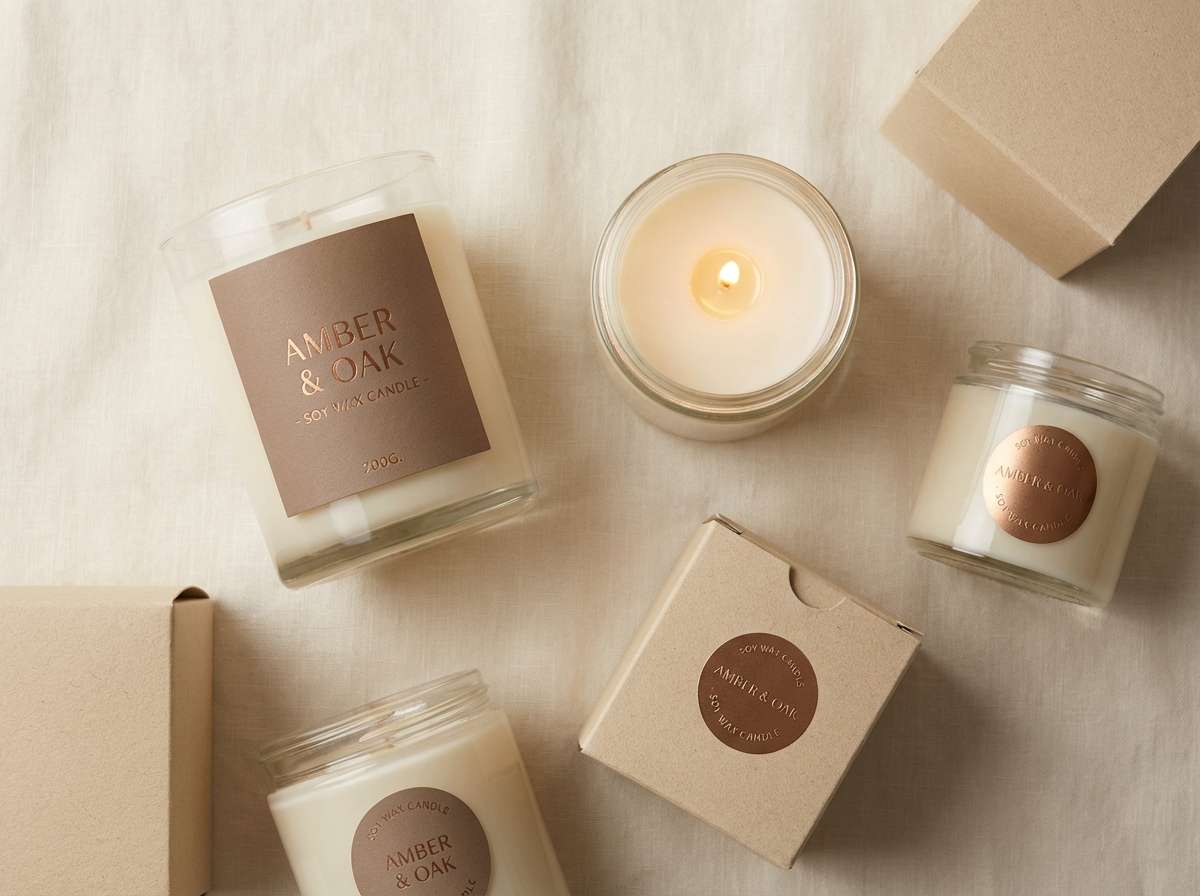 minimal candle packaging