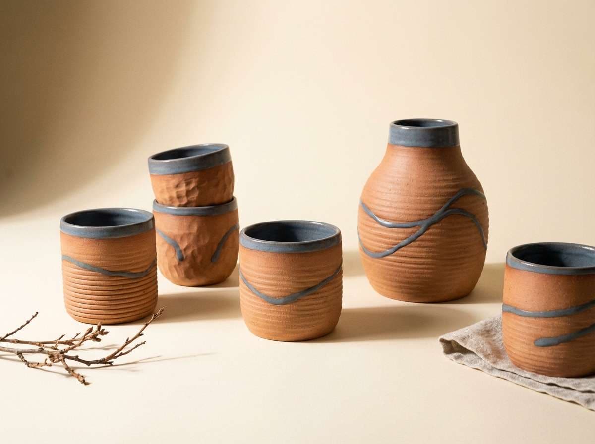 handmade ceramic studio shot