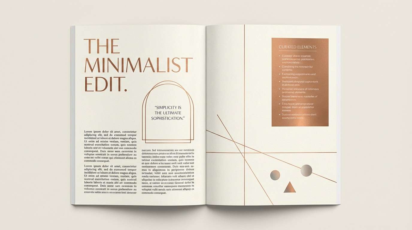 magazine spread layout