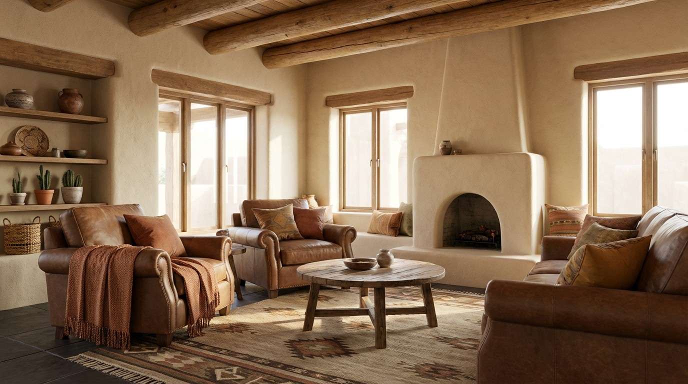 southwest living room styling