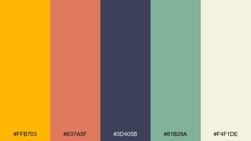 copper coast amber color palette with hex codes