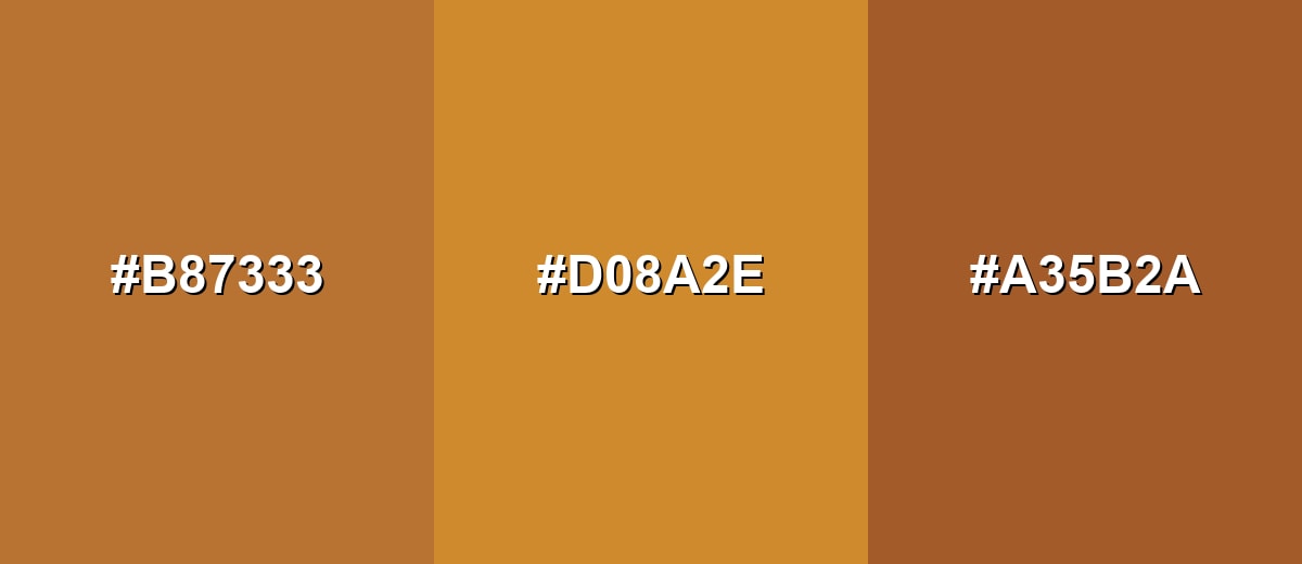 analogous color for copper-color