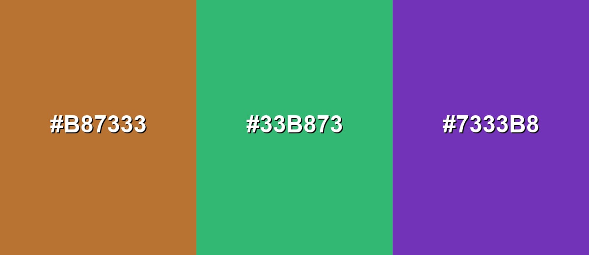 triadic combinations of copper-color