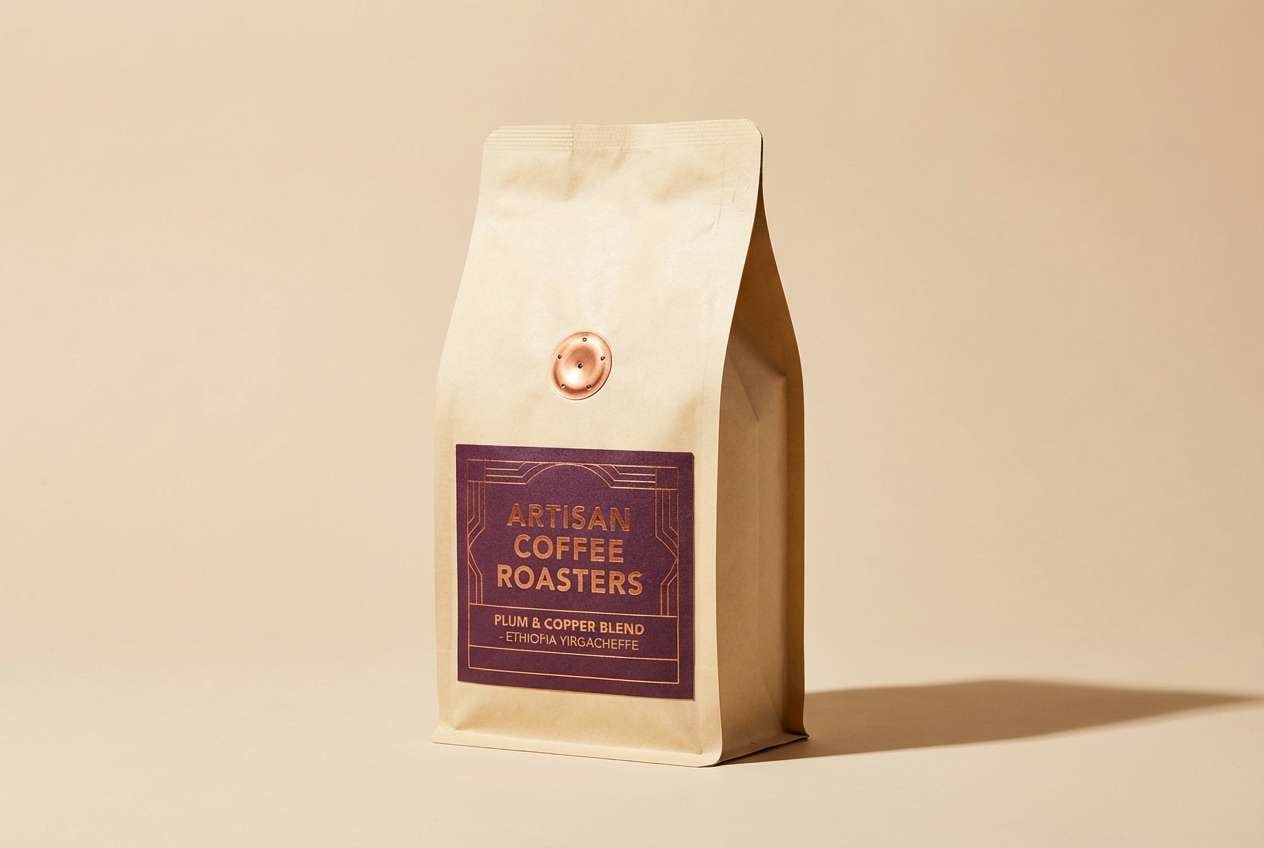 coffee bag packaging shot
