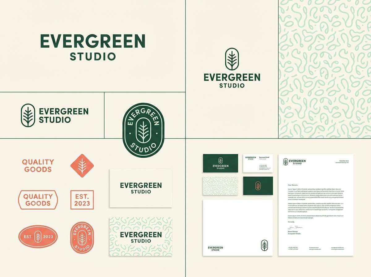forest blush branding kit