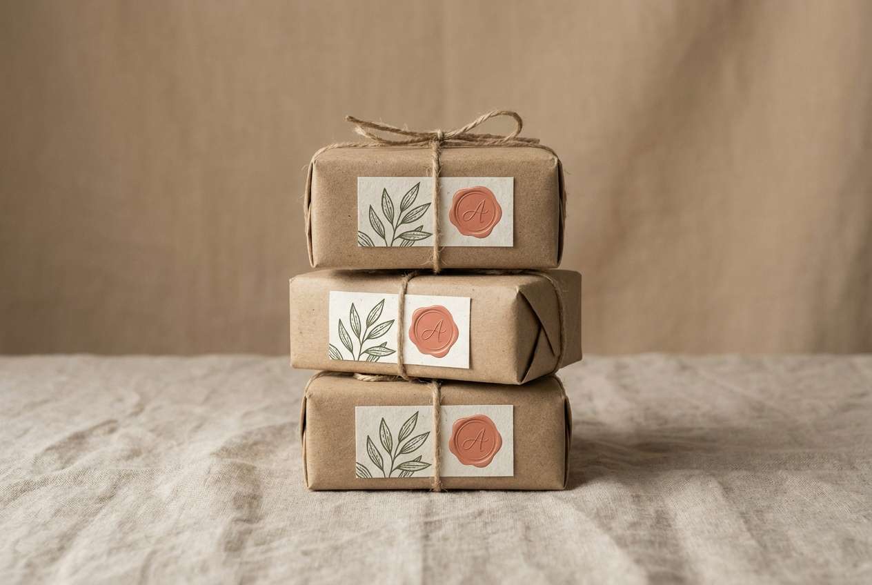 artisan soap label mockup