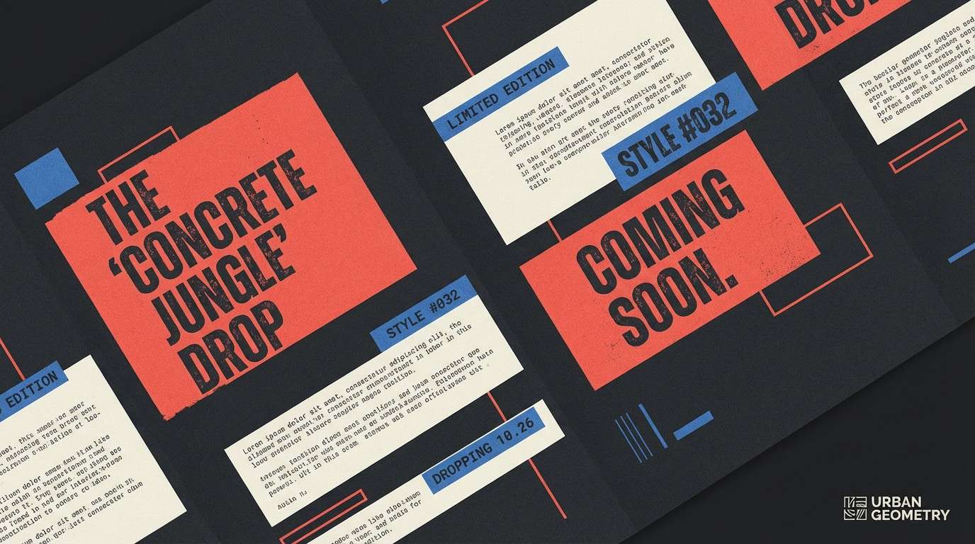 streetwear drop lookbook