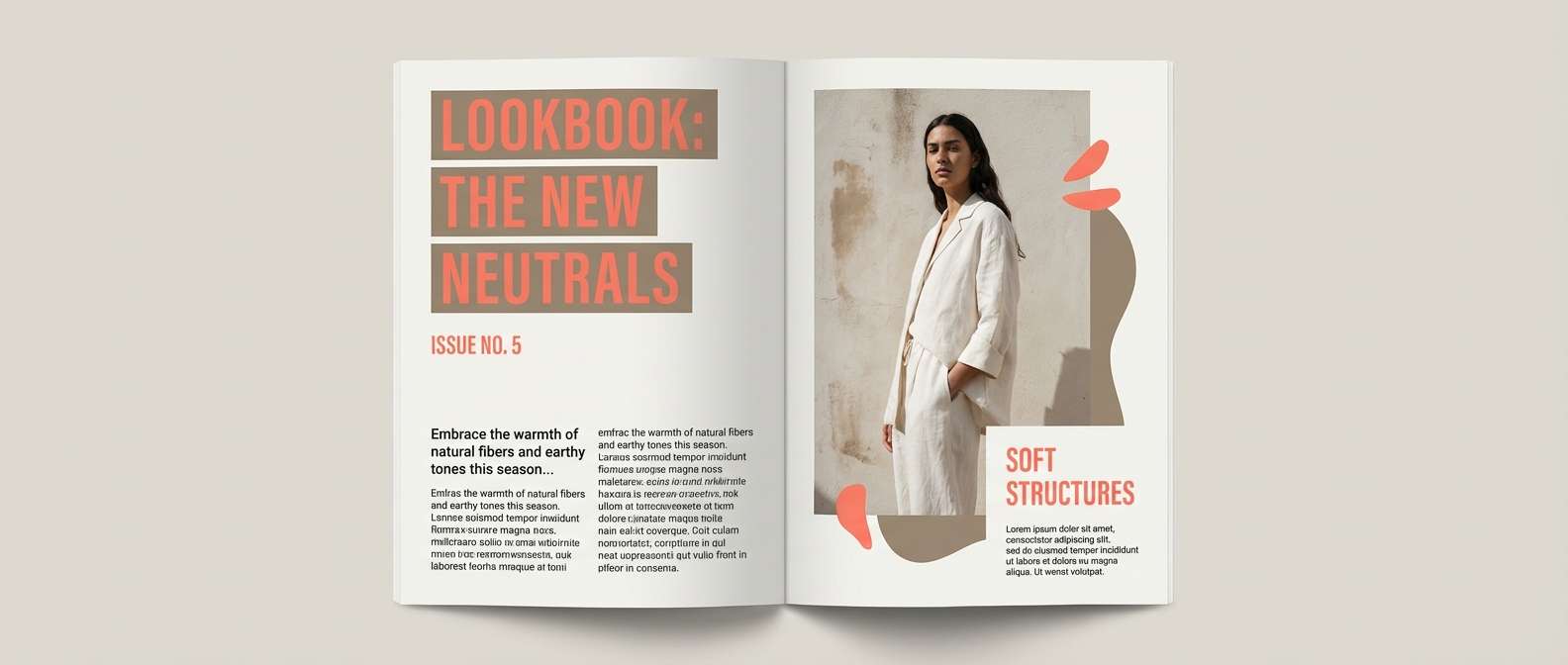 fashion editorial layout