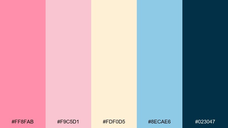coral sandbar coral reef color palette with hex codes
