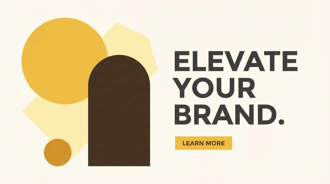 gold landing hero banner