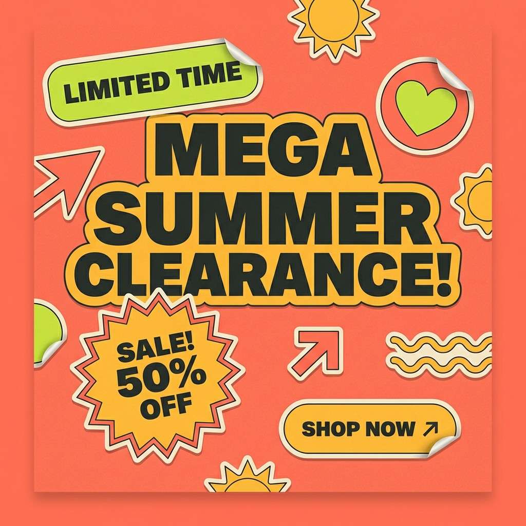 playful social ad graphic