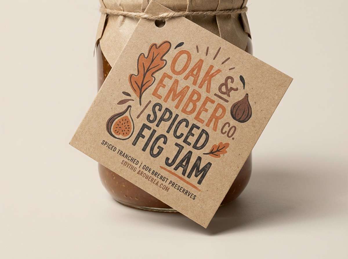 artisan label packaging mockup