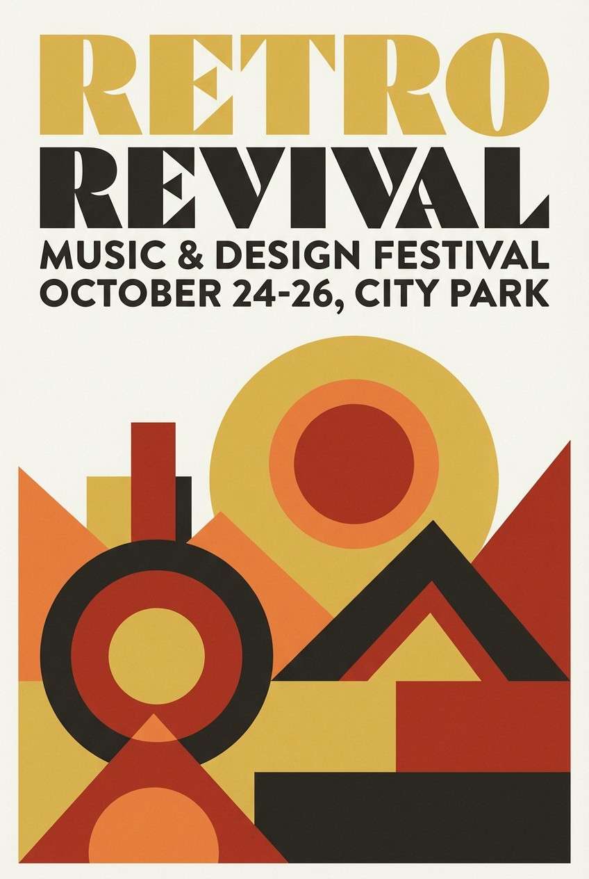 retro event poster graphic