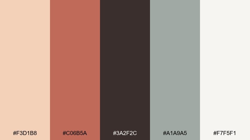 corner bakery signage urban color palette with hex codes