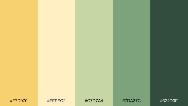 cornfield dawn corn color palette with hex codes