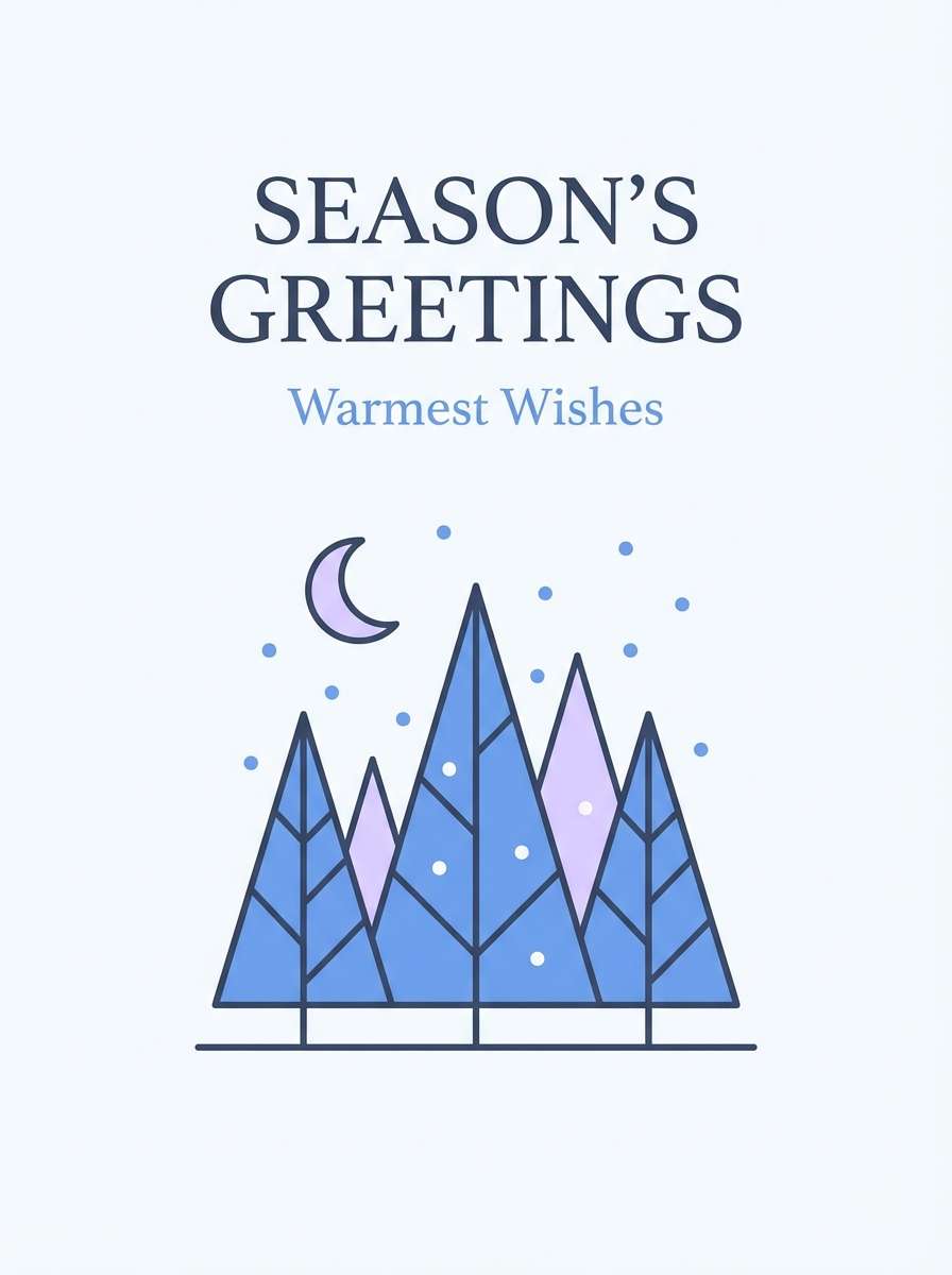 winter greeting card