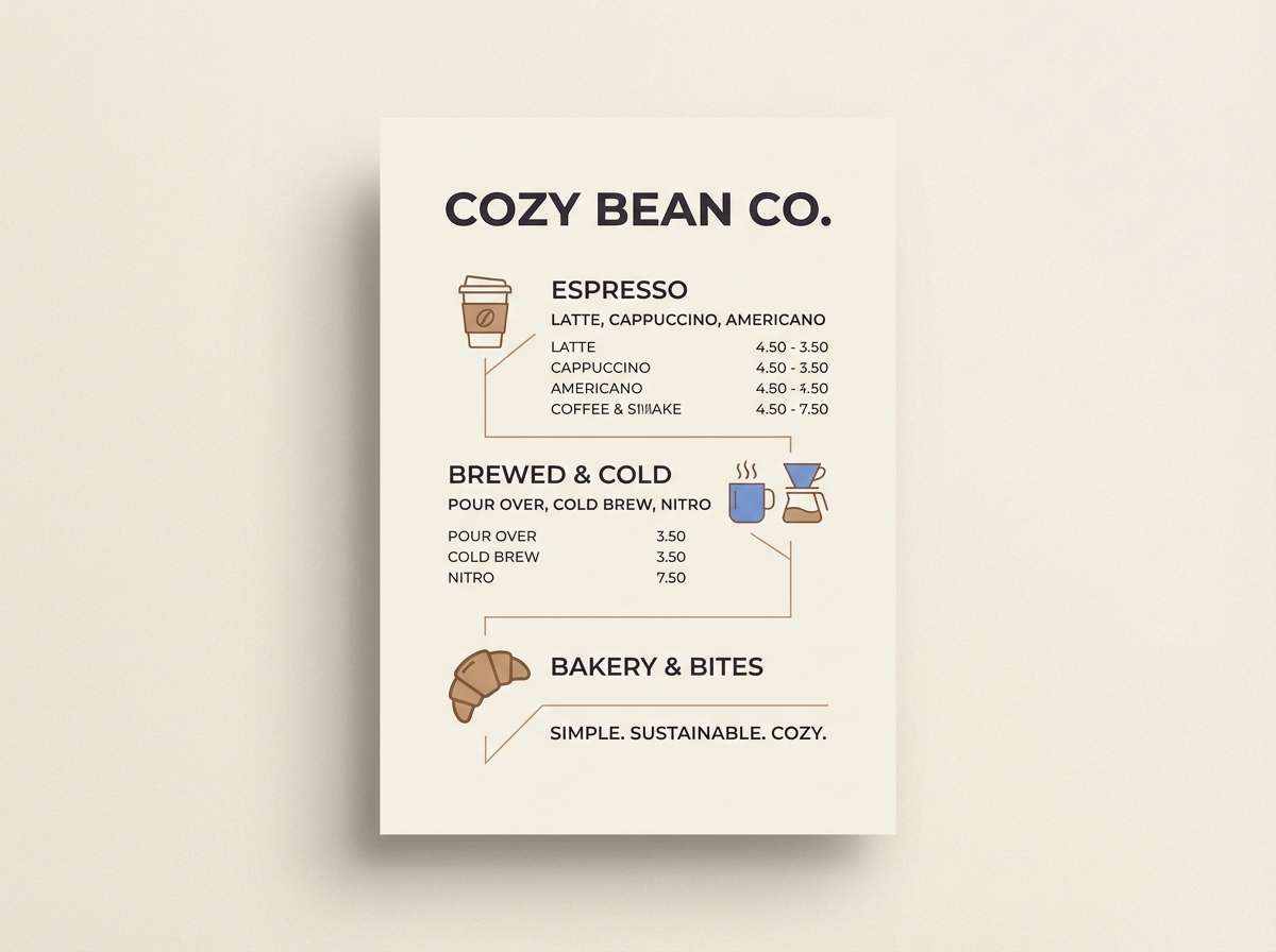 coffee menu design