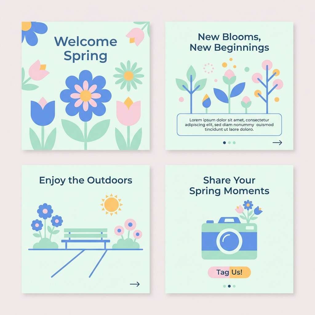 spring carousel graphic