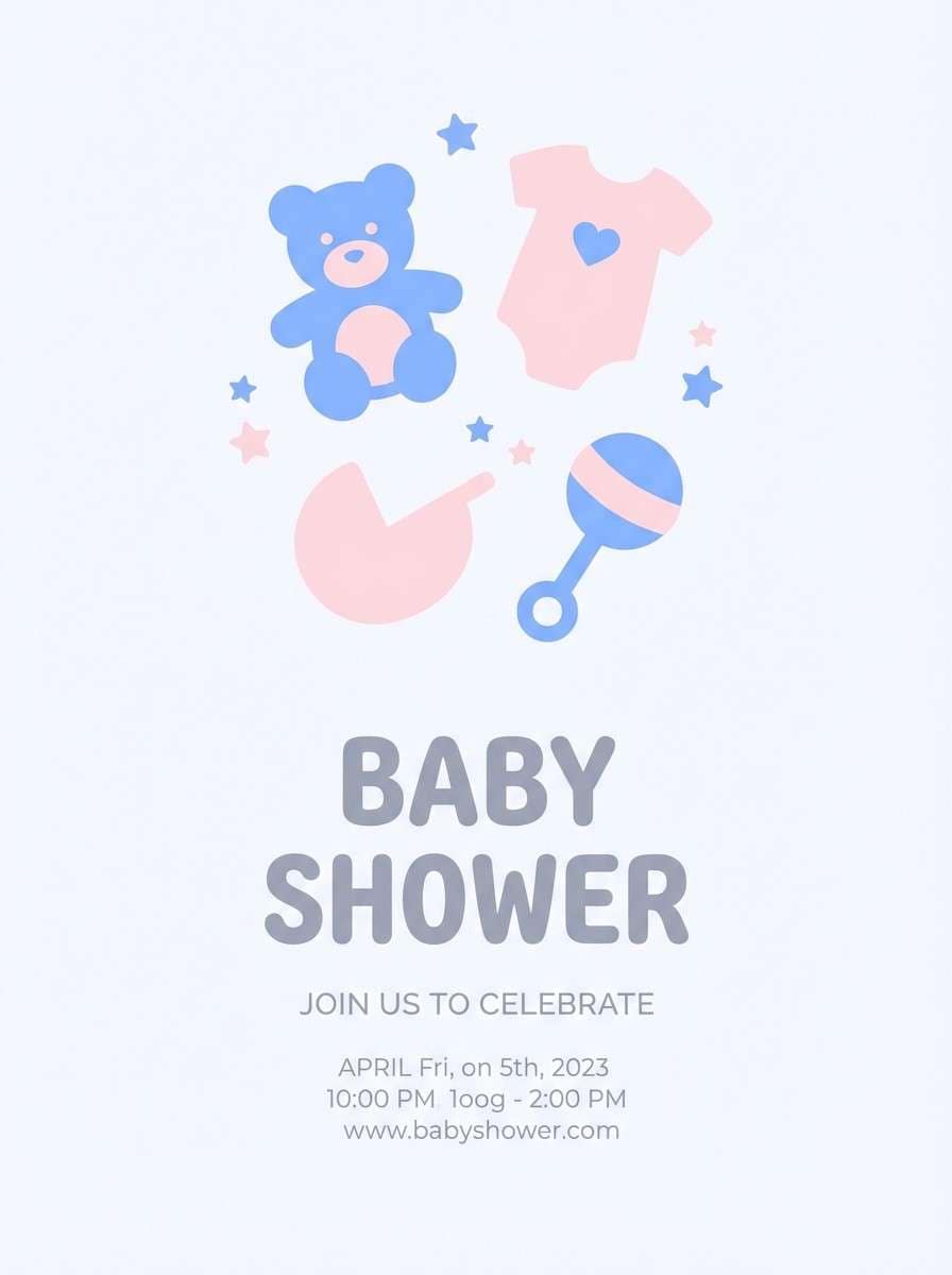 baby shower flyer