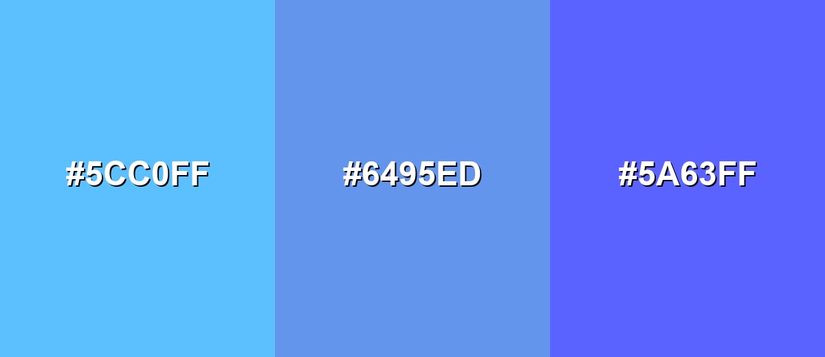 analogous color for cornflower-color