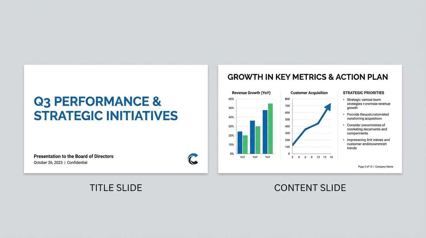 corporate slide deck