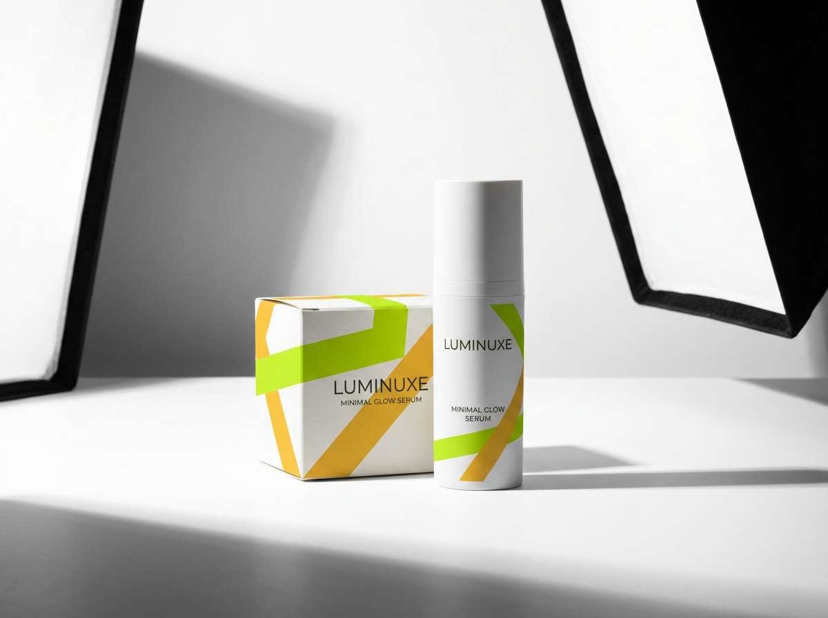 lime cosmetic ad layout