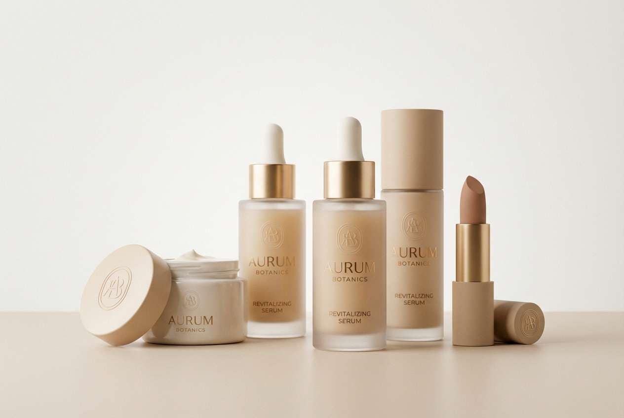 cosmetics packaging studio shot