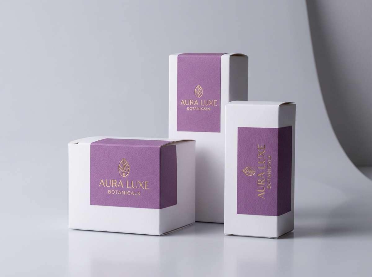 cosmetics packaging in studio
