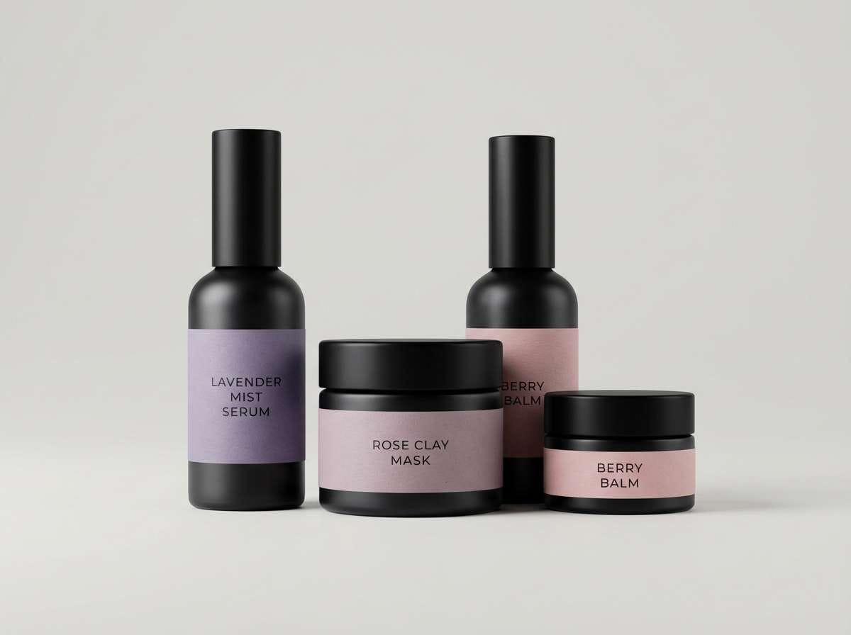 cosmetic packaging studio set