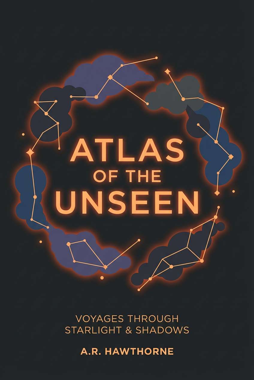 sci fi cover with orange glow