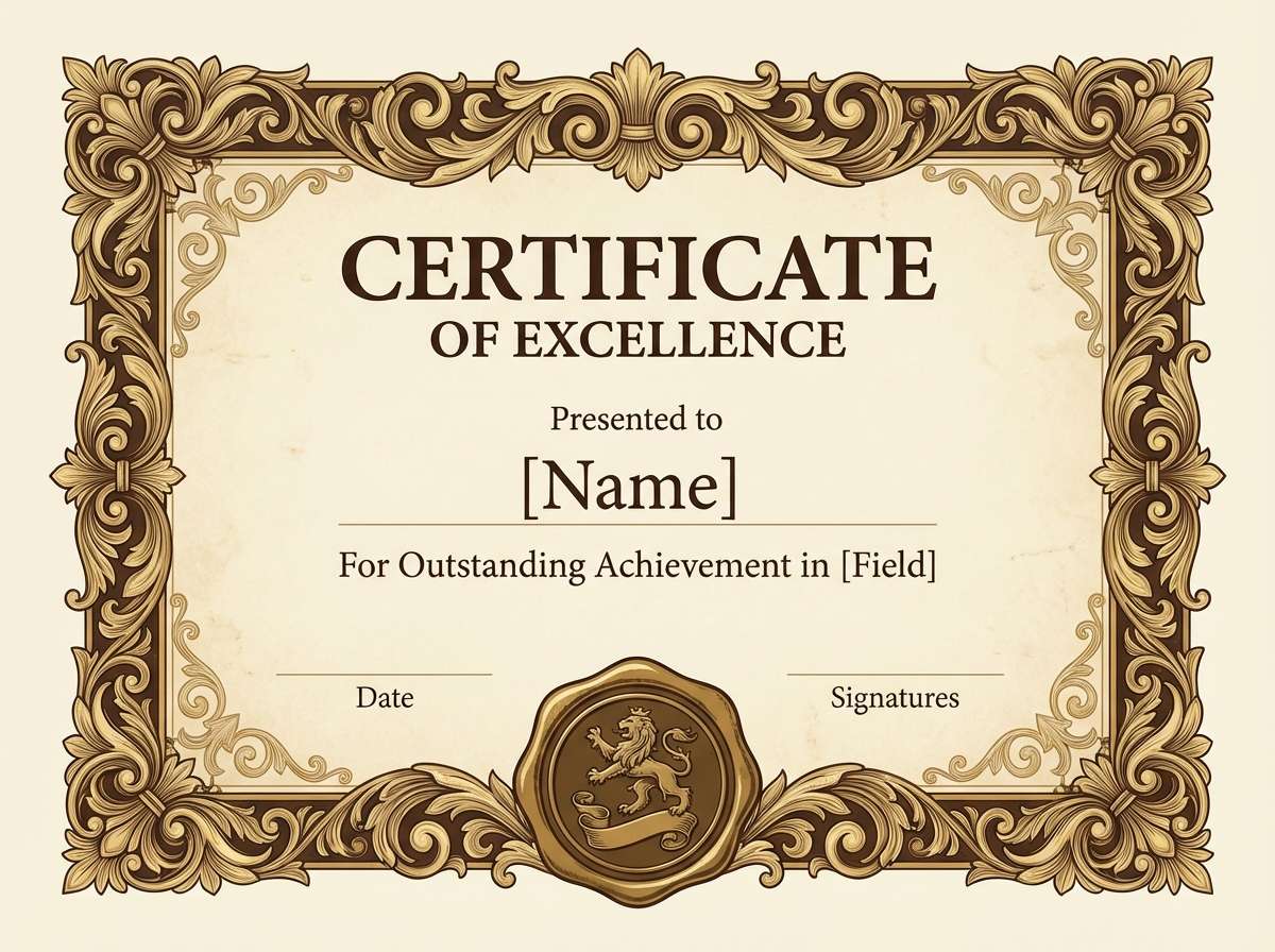 premium certificate design