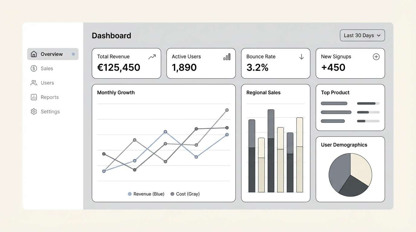 analytics dashboard ui