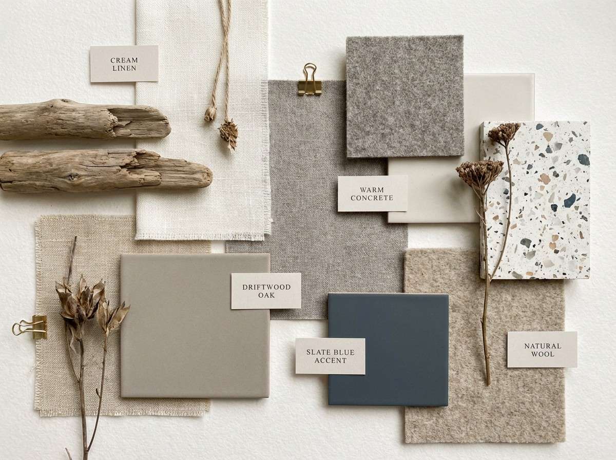 interior moodboard collage