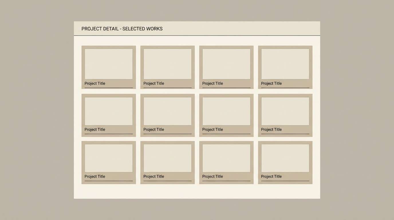 portfolio website ui
