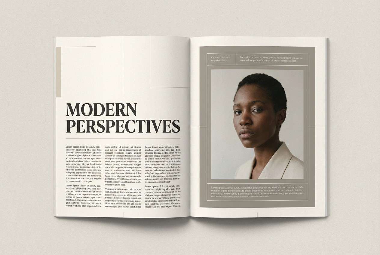 editorial spread layout