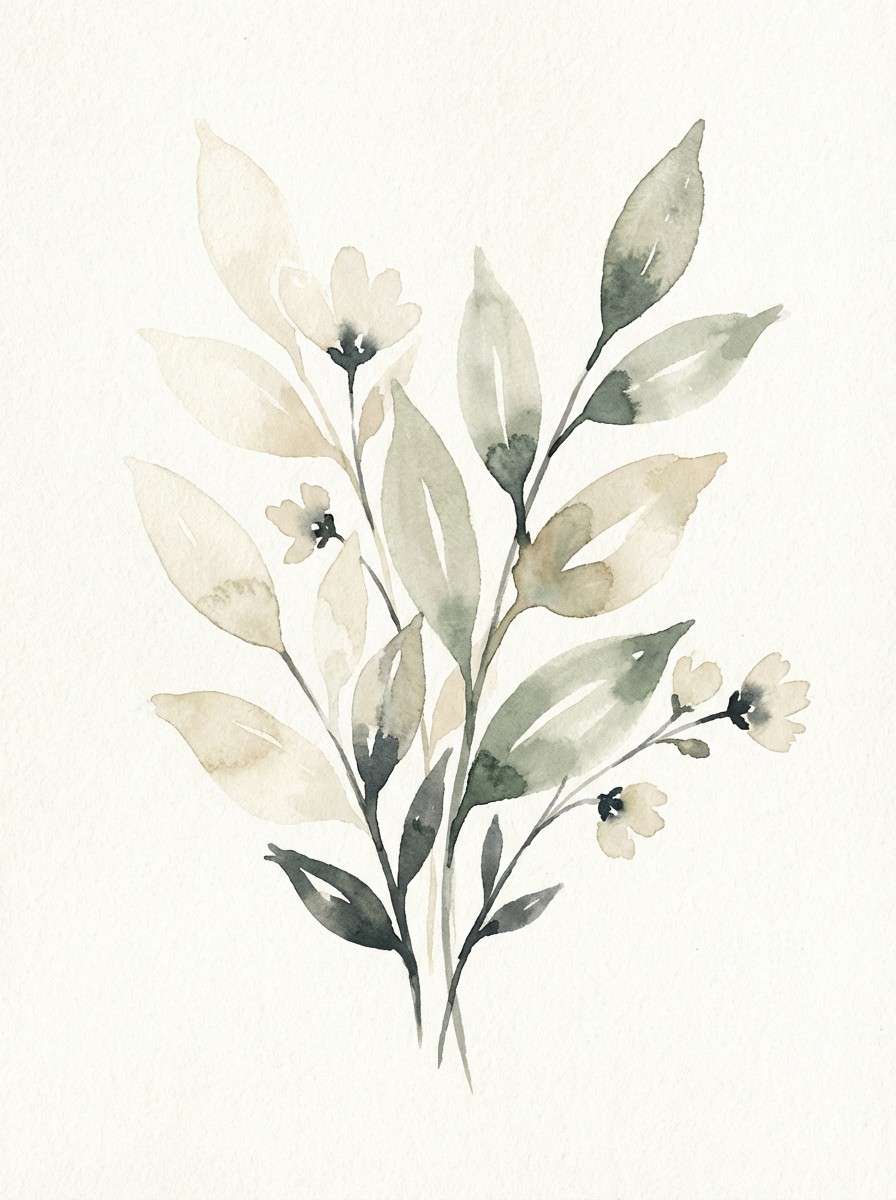 watercolor botanical print