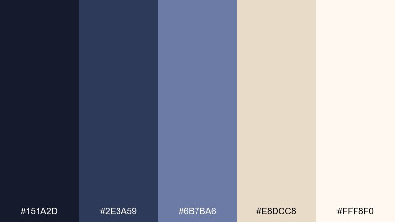 cosmic latte space color palette with hex codes