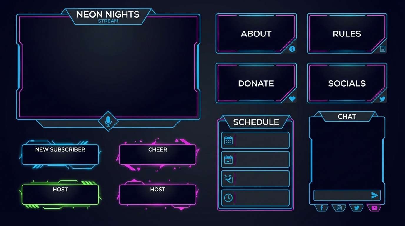 cosmic magenta stream overlay