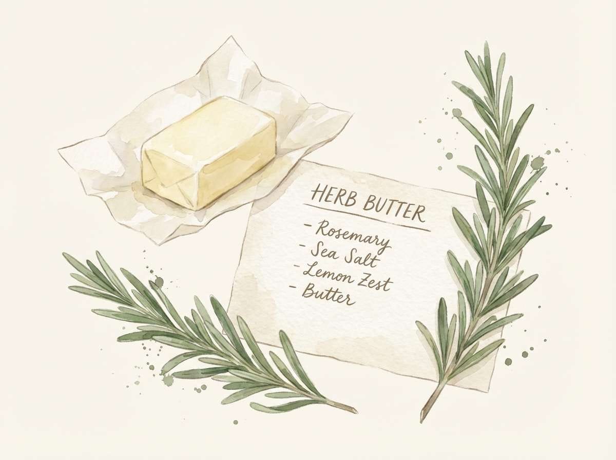 watercolor recipe card art