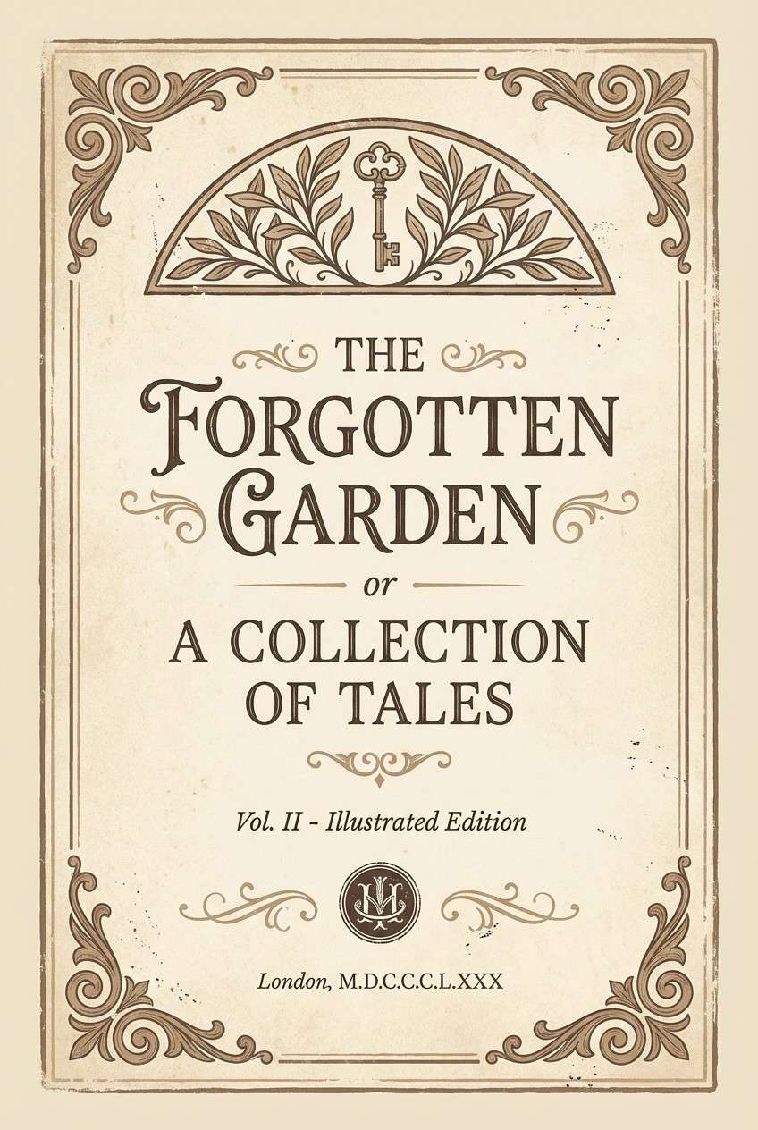 vintage book cover design