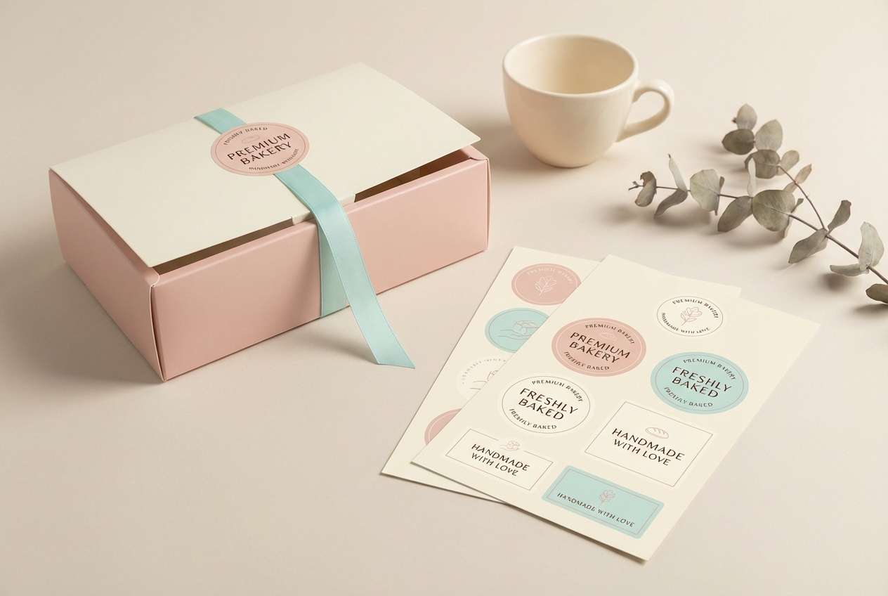 bakery packaging studio shot